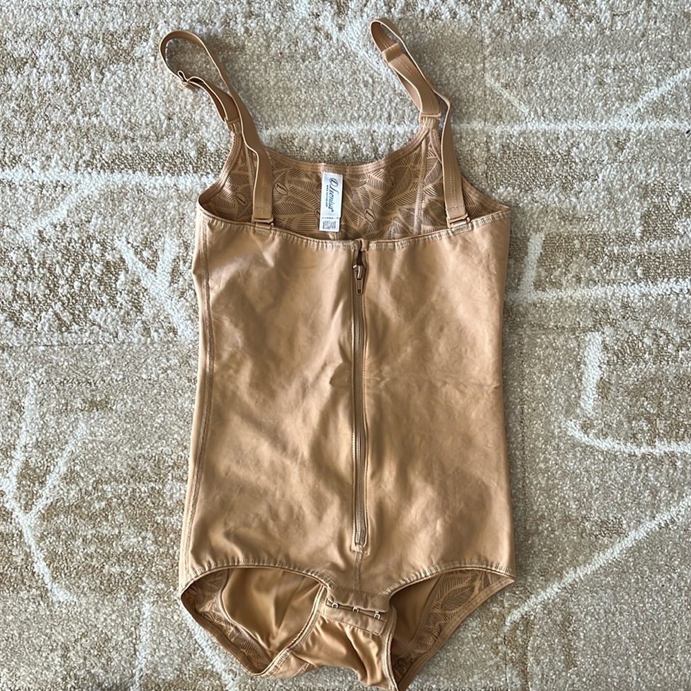 Leonisa Tan Power Slim Braless Shaper Bodysuit Size M